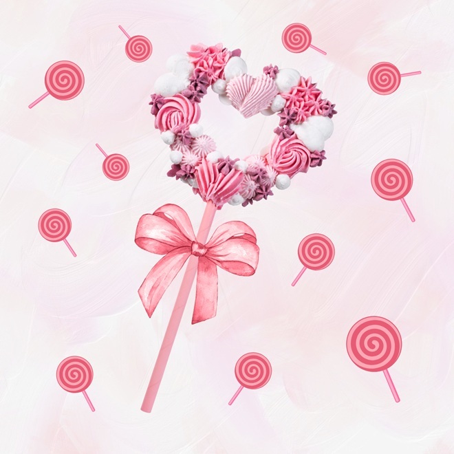 LOLLIPOP HEART CANDY HORSE  